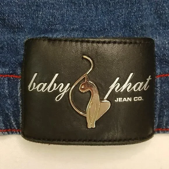 Baby Phat Y2K Stretch Jean Jacket Blue Size Medium - Picture 10 of 10